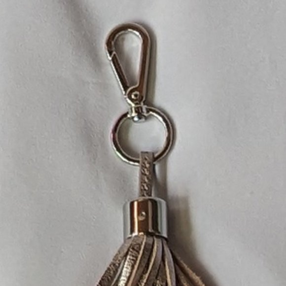 9" silver leather tassle EUC - Picture 5 of 5